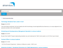 Tablet Screenshot of careers.airservicesaustralia.com